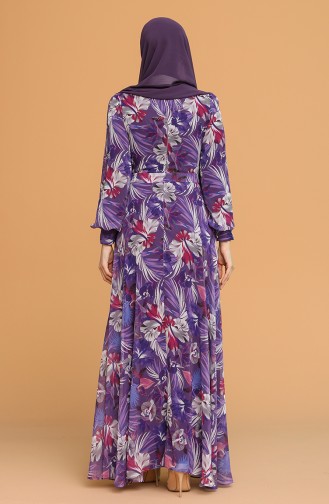 Purple İslamitische Jurk 4862A-04