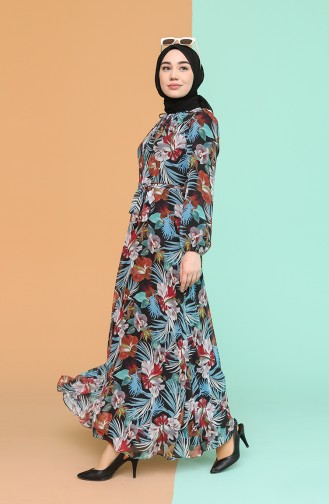 Black Hijab Dress 4867-01