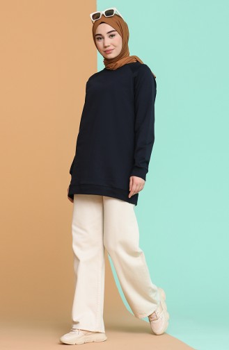 Sweatshirt Bleu Marine 5074-01