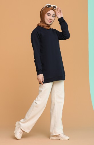 Sweatshirt Bleu Marine 5074-01