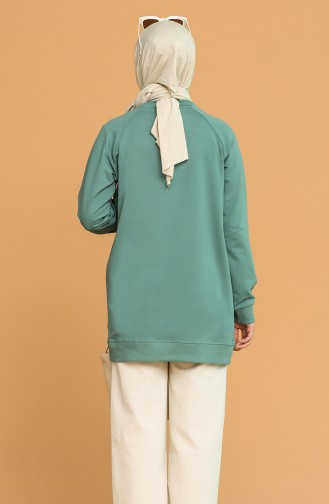 Sweatshirt Vert menthe 5074-05