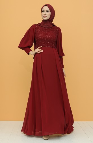 Habillé Hijab Bordeaux 4852-06