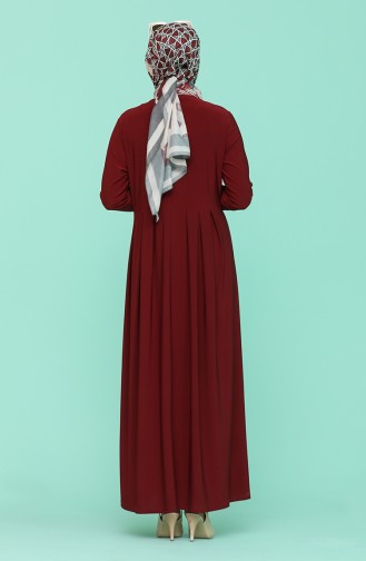 Robe Hijab Bordeaux 4550-05