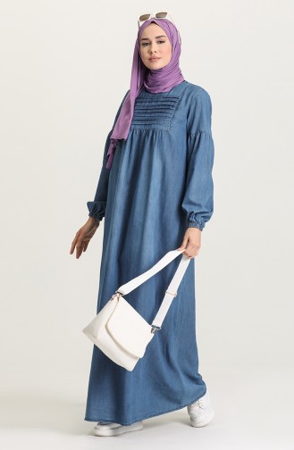 Robe Hijab Bleu Marine 21Y1453-02