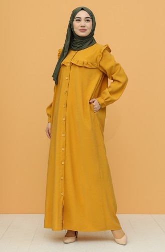 Robe Hijab Moutarde 21Y8350-02