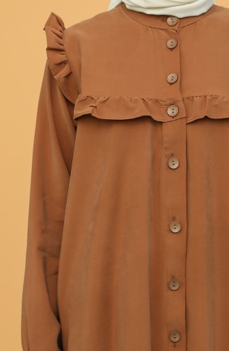 Brown Hijab Dress 21Y8350-03