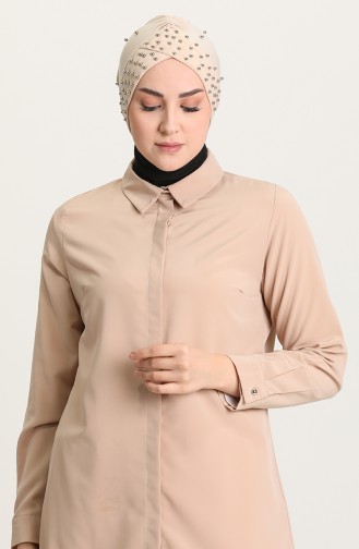 Kreuz Bonnet mit Perlen 0020-13 Beige 0020-13