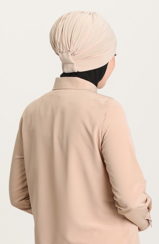 Doppelseitiger Bonnet 0028-13 Beige 0028-13