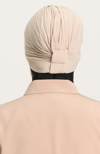 Doppelseitiger Bonnet 0028-13 Beige 0028-13