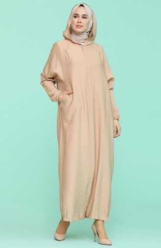 Beige Abaya 6887-02