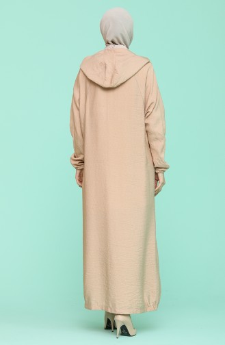 Beige Abaya 6887-02