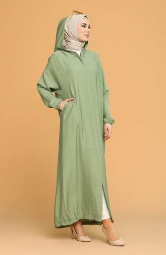 Unreife Mandelgrün Abayas 6887-03