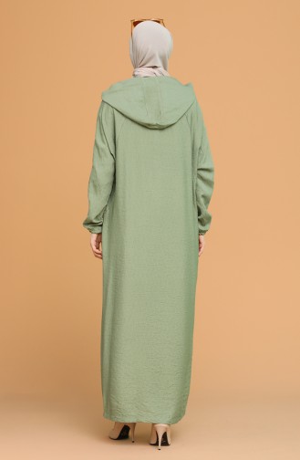 Unreife Mandelgrün Abayas 6887-03