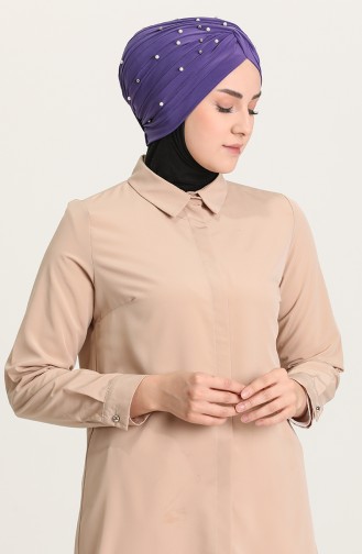 Pearl Cross Bonnet 0032-16 Purple 0032-16