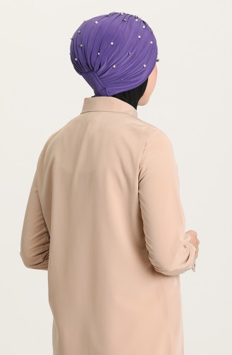 Pearl Cross Bonnet 0032-16 Purple 0032-16