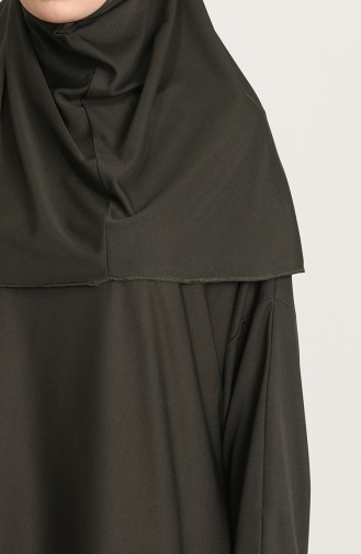 Dark Khaki Praying Dress 4537-09