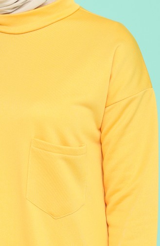 Cepli Sweatshirt 1571-19 Sarı