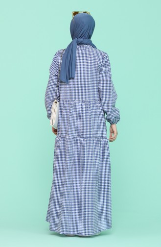 Blue Hijab Dress 1593-01