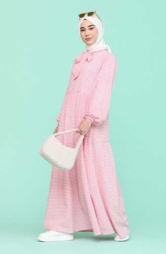 Pink Hijab Dress 1593-02