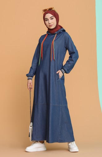 Robe Hijab Bleu Marine 6209-02