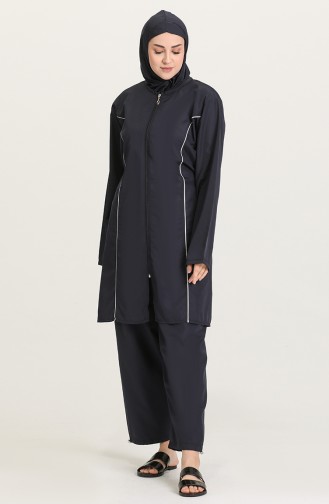 Navy Blue Swimsuit Hijab 28165-01
