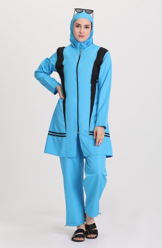 Maillot de Bain Hijab Turquoise 28169-01