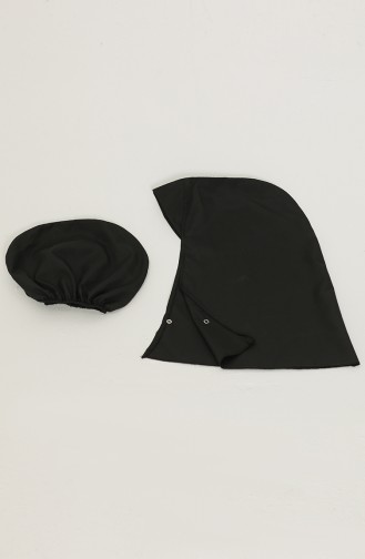 Schwarz Hijab Badeanzug 28194 -01