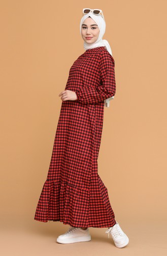 Robe Hijab Rouge 5007-03
