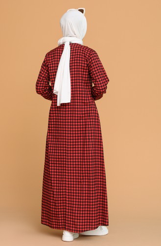 Robe Hijab Rouge 5007-03