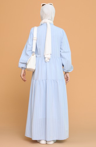 Robe Hijab Bleu Bébé 1594-02