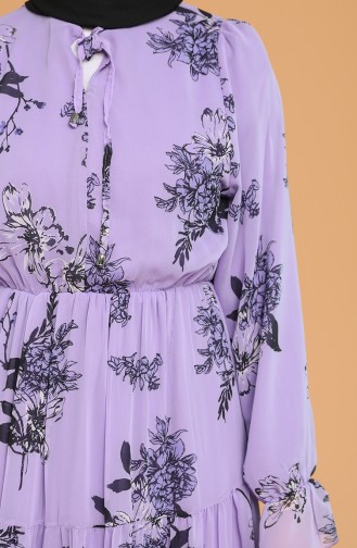 Violet Hijab Dress 1015-02