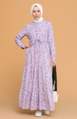Violet Hijab Dress 1018-01