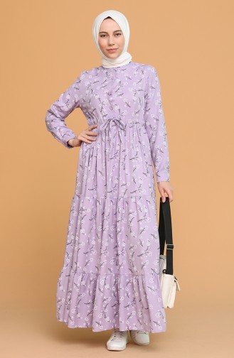 Lilac İslamitische Jurk 1018-01