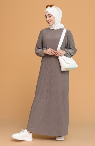 Mink Hijab Dress 5370-03