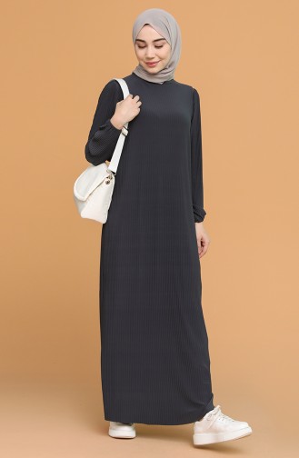 Anthracite Hijab Dress 5370-06
