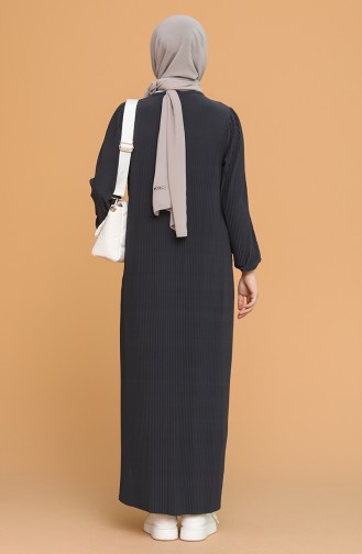 Anthrazit Hijab Kleider 5370-06