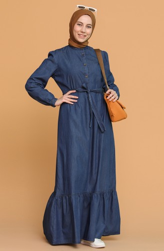 Robe Hijab Bleu Marine 4109-02