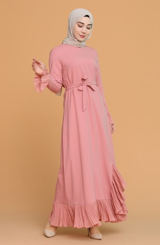 Powder Hijab Dress 4125-07