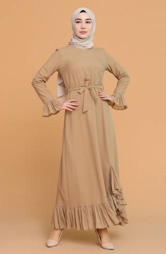 Mink Hijab Dress 4125-08