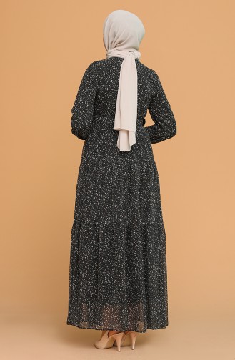 Black Hijab Dress 5056-03