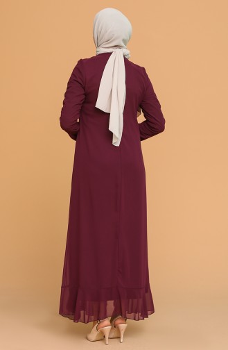 Lila Hijab Kleider 5302-01