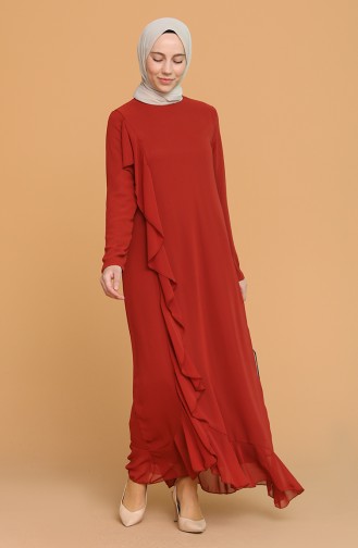 Robe Hijab Couleur brique 5302-04