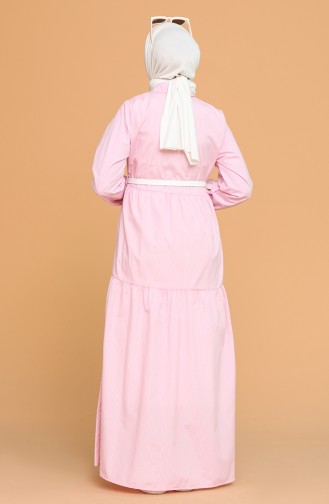 Rosa Hijab Kleider 21Y1281-03