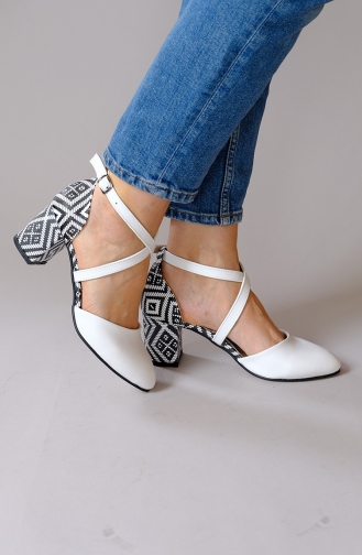 White High-Heel Shoes 20300-02