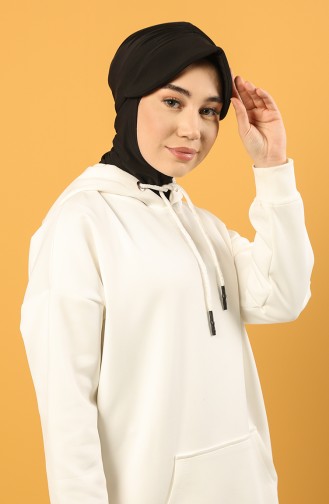 Spor Şapka Scarf Bone 0044-01 Siyah