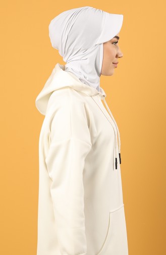 White Ready to Wear Turban 0044-02