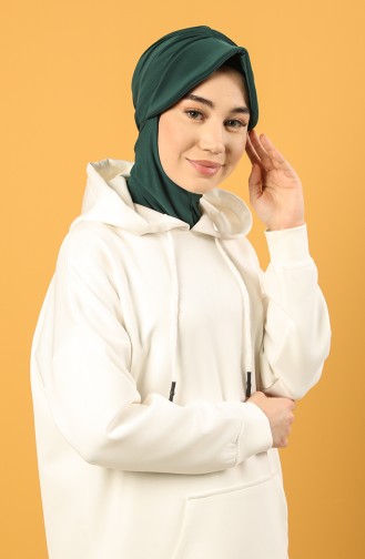 Spor Şapka Scarf Bone 0044-04 Zümrüt Yeşili