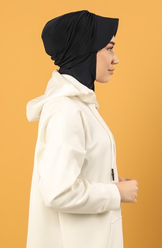 Dunkelblau Praktischer Turban 0044-06