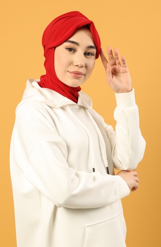 Spor Şapka Scarf Bone 0044-15 Kırmızı