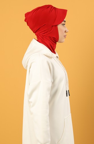 Spor Şapka Scarf Bone 0044-15 Kırmızı